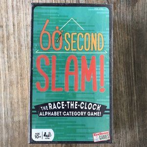 60 Second Slam! Race The Clock Alphabet Category Game, 2-6 Players    Brand NEW